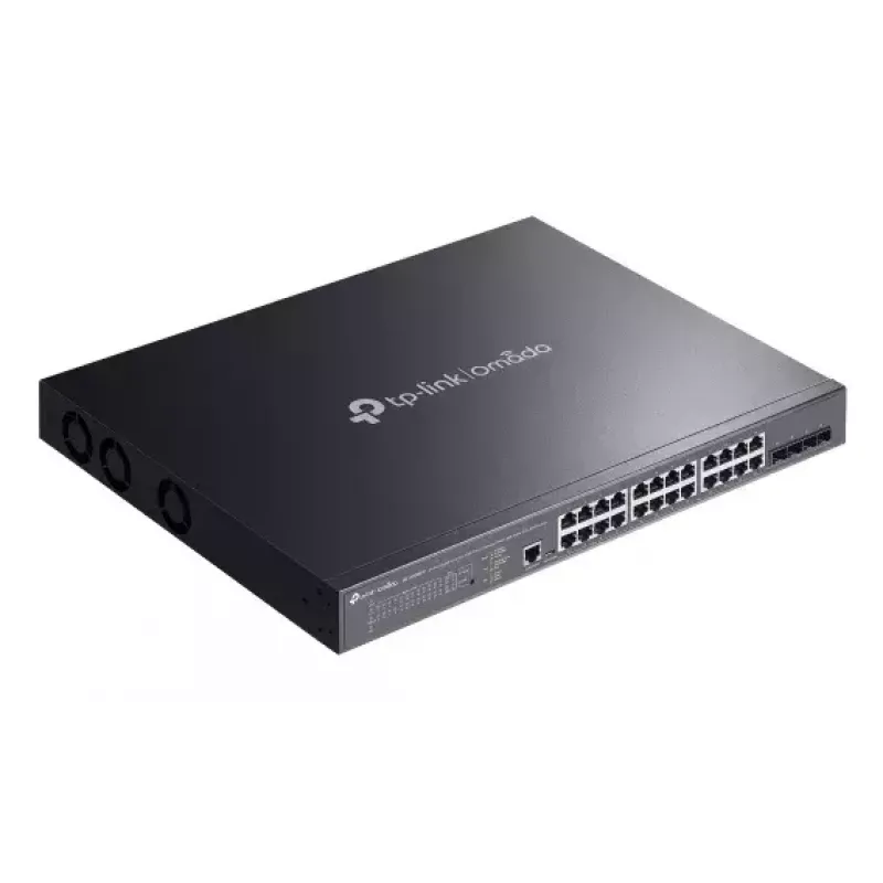 TP-Link Omada SG3428XMPP tinklo komutatorius Valdomas L2+ Gigabit Ethernet (10/100/1000) Power over Ethernet (PoE) 1U Juoda