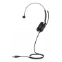 Yealink UH35 Mono Teams USB-A ausinės, laidinės, 20–20000 Hz, biurui / skambučių centrui, 96,5 g, ausinės, juodos