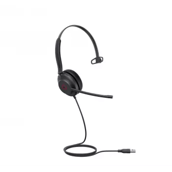 Yealink UH35 Mono Teams USB-A ausinės, laidinės, 20–20000 Hz, biurui / skambučių centrui, 96,5 g, ausinės, juodos
