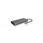ICY BOX IB-DK4050-CPD Laidinė USB 3.2 Gen 1 (3.1 Gen 1) Type-C Dokinė stotelė Antracitinė