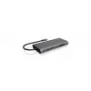 ICY BOX IB-DK4050-CPD Laidinė USB 3.2 Gen 1 (3.1 Gen 1) Type-C Dokinė stotelė Antracitinė
