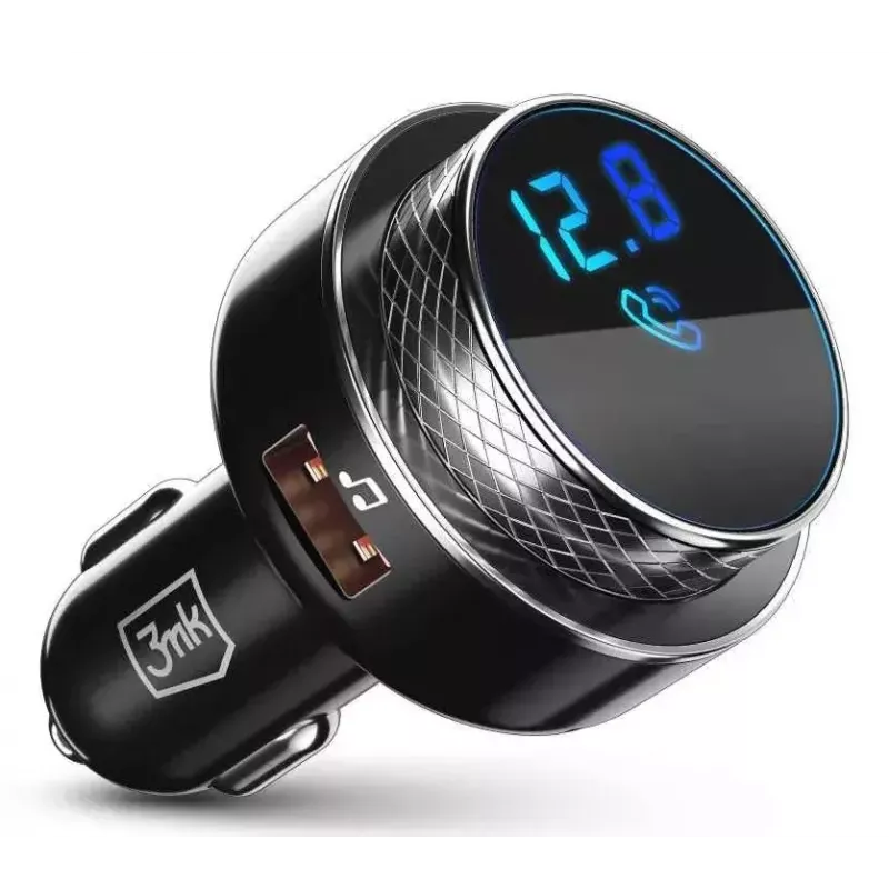 FM siųstuvas 3MK Hyper Car 87.5 - 99.8 MHz USB Juodas