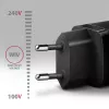 Sieninis kroviklis Axagon ACU-PD20 1x QC3.0/AFC/FCP/PD Type-C 20 W juodas
