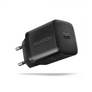 Axagon ACU-PD30 PD3.0 & QC4+ 1x IŠĖJIMO sieninis įkroviklis 30W, vidaus, kintamoji srovė, juodas