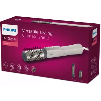 Philips 7000 serijos BHA710/00 oro formuoklis, karšto oro šepetys, šiltas, sidabrinis, 1,8 m, 1000 W, kintamoji srovė