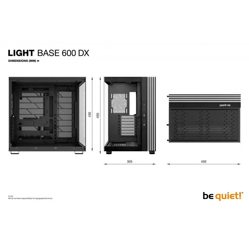 be quiet LIGHT BASE 600 DX Juoda Midi Tower