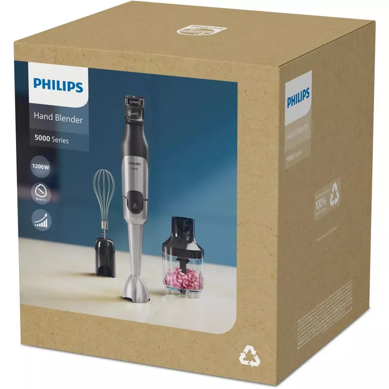 Philips 5000 serijos HR2683/00 rankinis blenderis, panardinamasis blenderis, impulsinė funkcija, 1,2 m, 1200 W