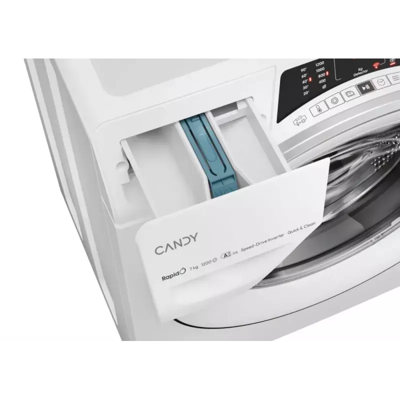 Candy RapidÓ RO4 274DWMS7/1-S skalbimo mašina Įkraunama iš priekio 7 kg 1200 aps./min Balta