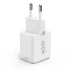 Hama 00201983 mobiliojo įrenginio įkroviklis Ausinės, Nešiojamas kompiuteris, Power bank, Išmanusis telefonas, Planšetė Baltas AC Greitas įkrovimas Vidaus