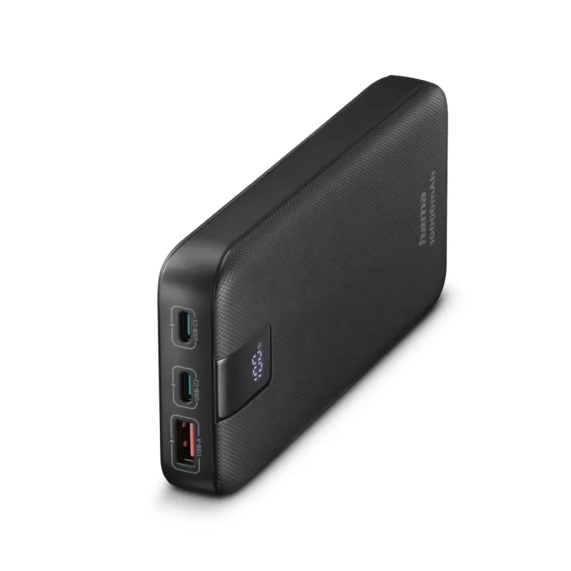 Hama 00201718 išorinė baterija Lithium Polymer (LiPo) 10000 mAh Antracitas