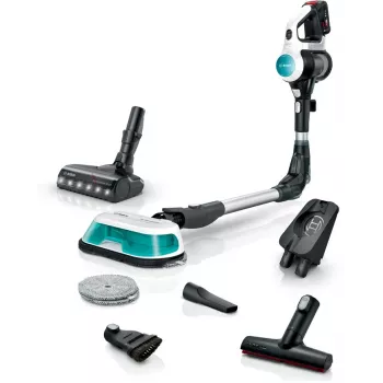 Bosch BCS71HYG1 belaidis dulkių siurblys/elektrinė šluota Baterija Sausam ir šlapiam valymui HEPA Be maišelio 0,3 l 23,5 W Juoda, Balta 3 Ah