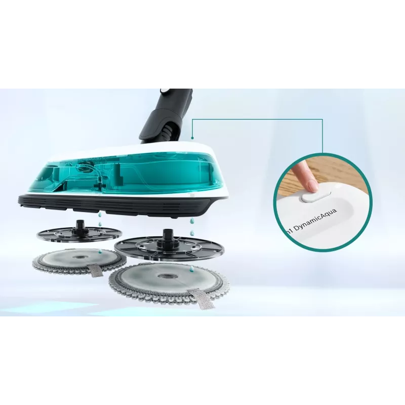 Bosch BCS71HYG1 belaidis dulkių siurblys/elektrinė šluota Baterija Sausam ir šlapiam valymui HEPA Be maišelio 0,3 l 23,5 W Juoda, Balta 3 Ah