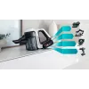 Bosch BCS71HYG1 belaidis dulkių siurblys/elektrinė šluota Baterija Sausam ir šlapiam valymui HEPA Be maišelio 0,3 l 23,5 W Juoda, Balta 3 Ah