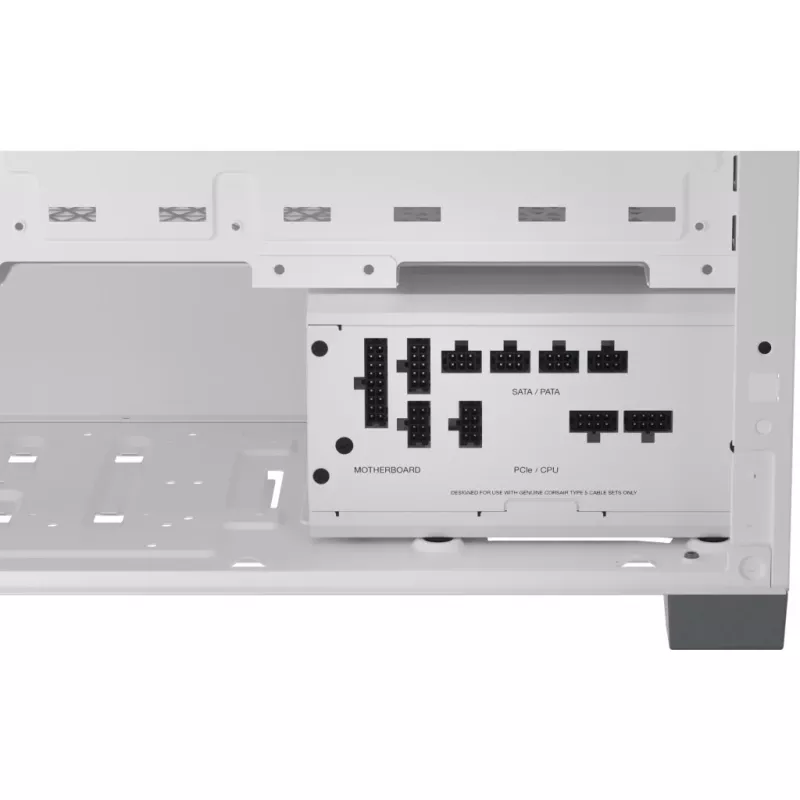 CORSAIR maitinimo blokas - Rm750x Shift 80 Plus Gold visiškai modulinis ATX - baltas