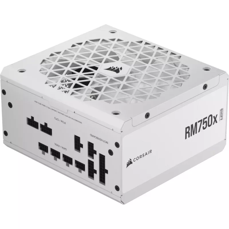 CORSAIR maitinimo blokas - Rm750x Shift 80 Plus Gold visiškai modulinis ATX - baltas
