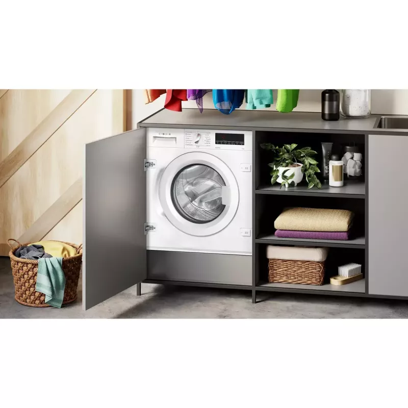 Bosch Serie 8 WIW28542EU skalbimo mašina su priekine įkrova 8 kg 1400 aps./min Balta