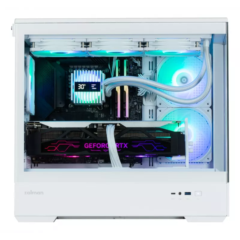 Zalman P30 V2 Mini Tower baltas