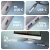 Axagon HMC-5H60 USB 5Gbps šakotuvas, 2x USB-A, 1x USB-C, HDMI 4k/60Hz, PD 100W, USB-C kabelis