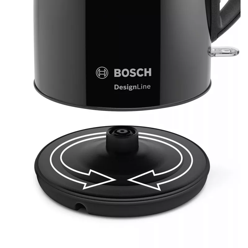“Bosch TWK3P423” elektrinis virdulys 1,7 l 2400 W juodas