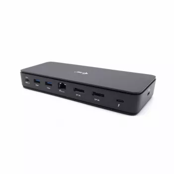 “i-tec” Thunderbolt 4 dviejų DisplayPort dokinimo stotis PRO + 92 W maitinimo tiekimas