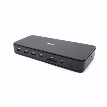“i-tec” Thunderbolt 4 dviejų DisplayPort dokinimo stotis PRO + 92 W maitinimo tiekimas