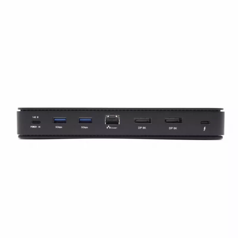“i-tec” Thunderbolt 4 dviejų DisplayPort dokinimo stotis PRO + 92 W maitinimo tiekimas