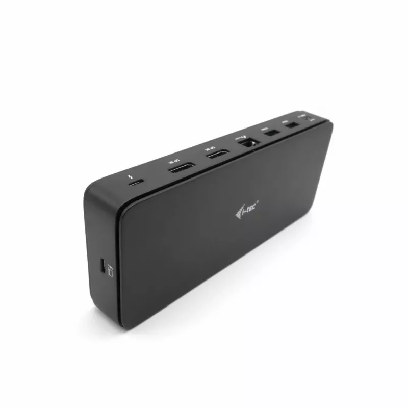 “i-tec” Thunderbolt 4 dviejų DisplayPort dokinimo stotis PRO + 92 W maitinimo tiekimas