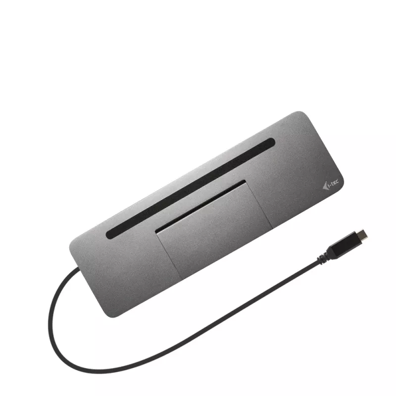 i-tec Metal SB-C Ergonomic 4K 3x Display Docking Station su maitinimo tiekimu 85 W + universalus įkroviklis 100 W