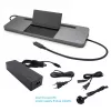 i-tec Metal SB-C Ergonomic 4K 3x Display Docking Station su maitinimo tiekimu 85 W + universalus įkroviklis 100 W