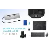 i-tec Metal SB-C Ergonomic 4K 3x Display Docking Station su maitinimo tiekimu 85 W + universalus įkroviklis 100 W