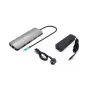 i-tec Metal USB-C Nano 2x Display Docking Station su PD 100 W + Įkroviklis 100W