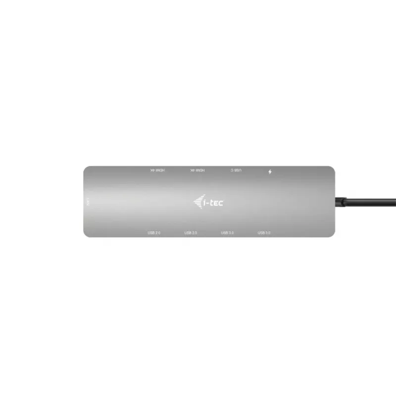 i-tec Metal USB-C Nano 2x Display Docking Station su PD 100 W + Įkroviklis 100W