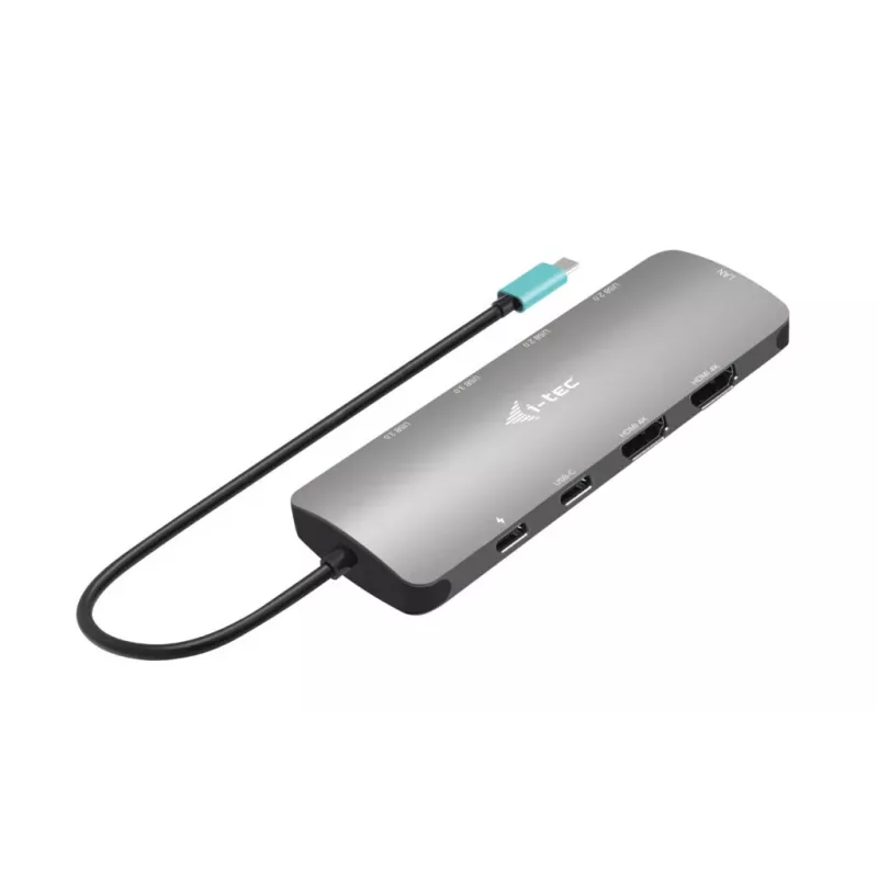 i-tec Metal USB-C Nano 2x Display Docking Station su PD 100 W + Įkroviklis 100W