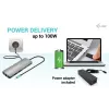i-tec Metal USB-C Nano 2x Display Docking Station su PD 100 W + Įkroviklis 100W