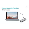 i-tec Metal USB-C Nano 2x Display Docking Station su PD 100 W + Įkroviklis 100W