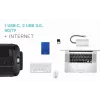 i-tec Metal USB-C Nano Dock HDMI/VGA su LAN ir 100 W įkrovikliu