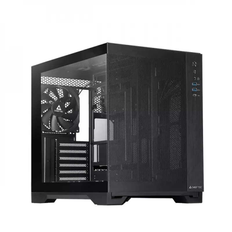 Chieftec mATX korpusas GM-30B-M-OP, juodas Cube
