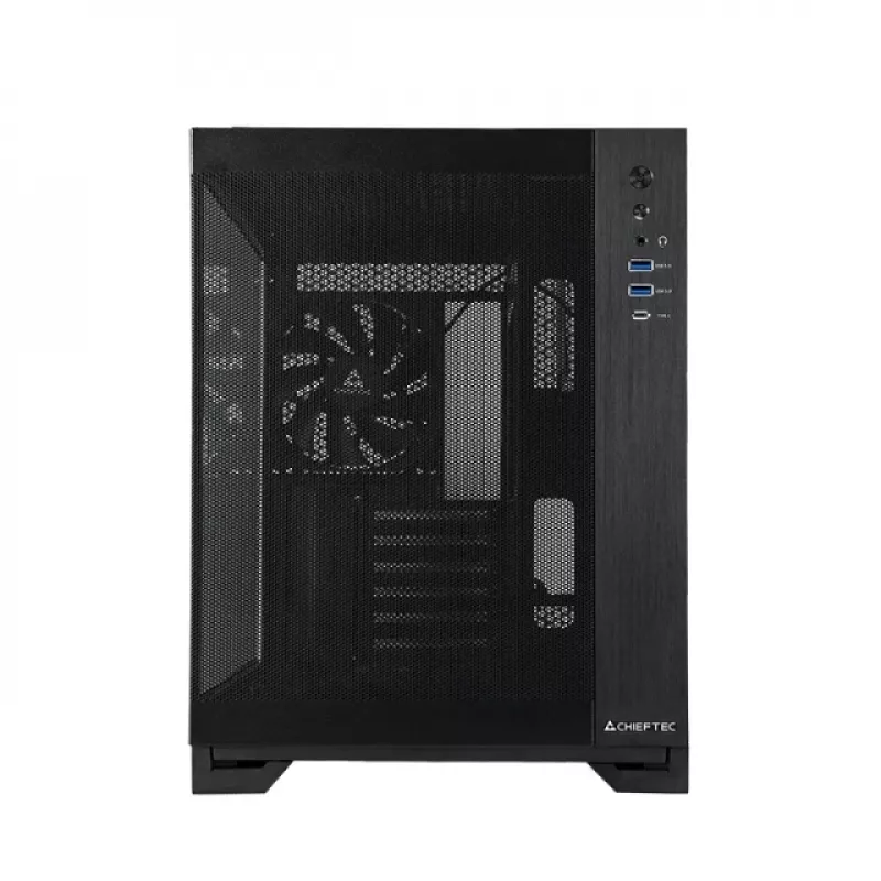 Chieftec mATX korpusas GM-30B-M-OP, juodas Cube