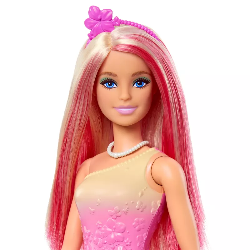 Barbie A Touch of Magic Royal Doll with Pink and Blonde Hair, Butterfly-Print Skirt and Accessories