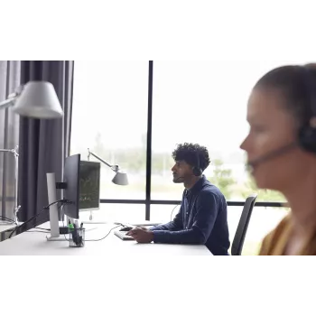 HP Poly EncorePro 320 su greituoju atjungimu, dvinarė ausinė, TAA