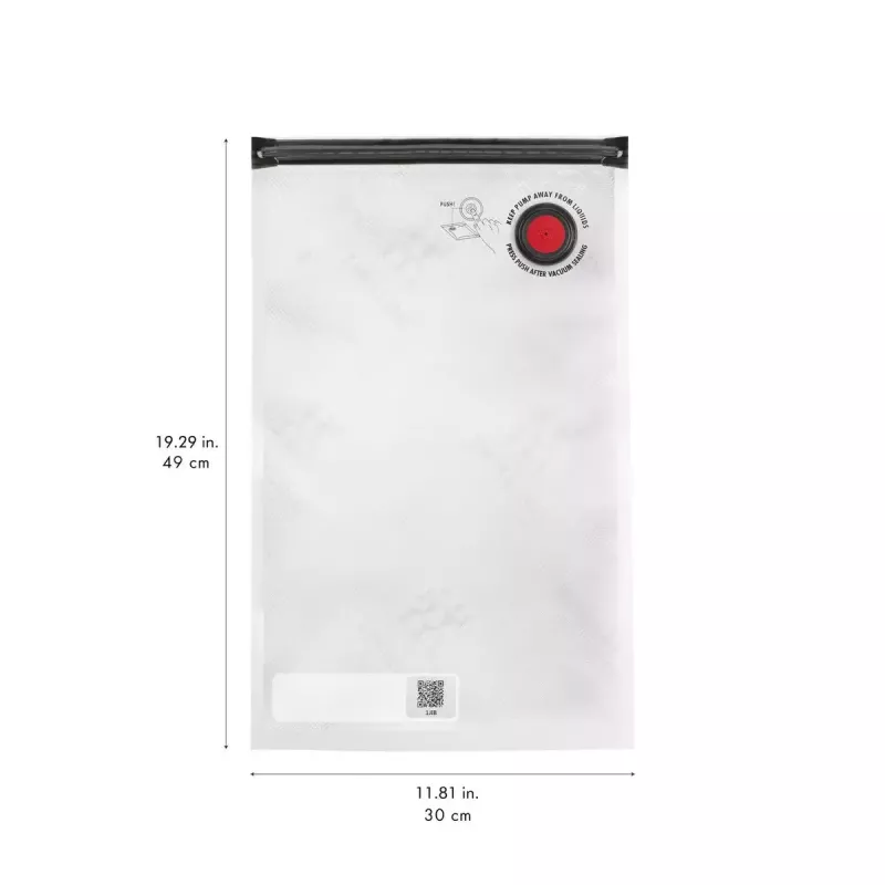 Vakuuminio sandariklio maišelis ZWILLING FRESH & SAVE 36800-305-0, stačiakampis, 300×490 mm, sandarus, užtrauktuko užsegimas, rinkinys iš 3 vnt.