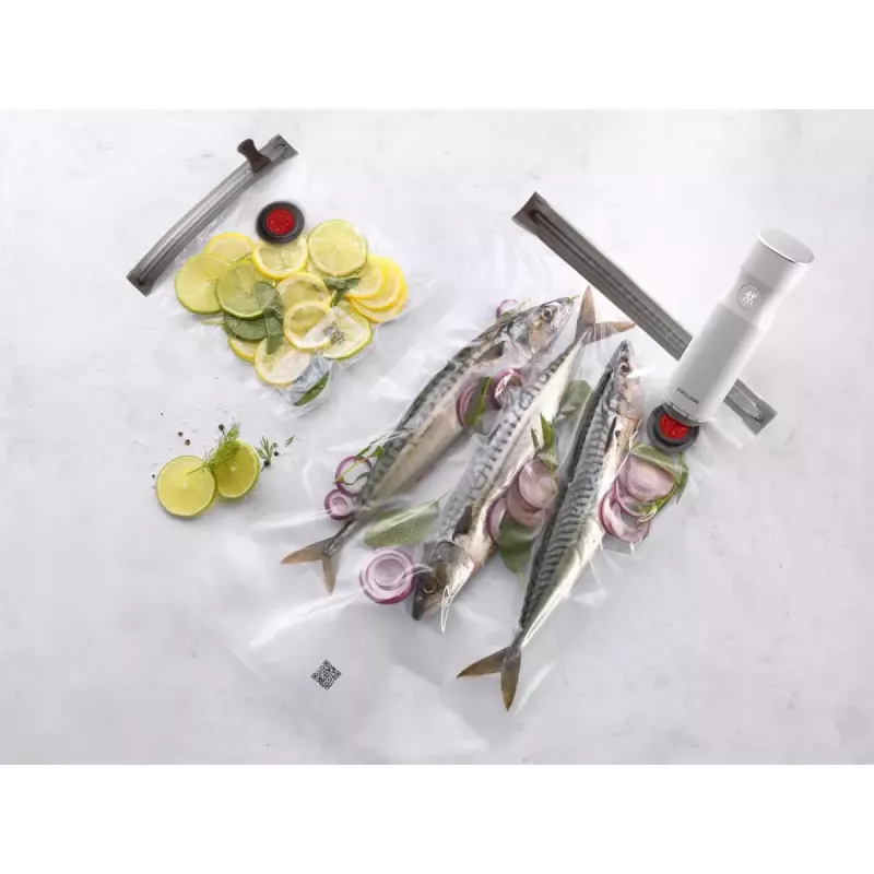 Vakuuminio sandariklio maišelis ZWILLING FRESH & SAVE 36800-305-0, stačiakampis, 300×490 mm, sandarus, užtrauktuko užsegimas, rinkinys iš 3 vnt.