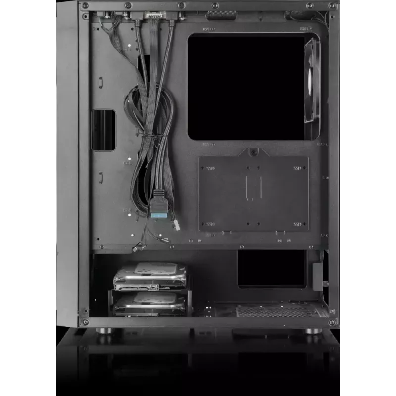 THERMALTAKE Korpusas Mid Tower - The Tower 600 - Juodas