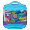 Kinetic Sand , SquishMotion, Velykų dovanėlės, 1 svaras formuojamo žaidimų smėlio, antspaudas ir 5 įrankiai, laikymo dėklas, sensoriniai žaislai nuo 5 metų