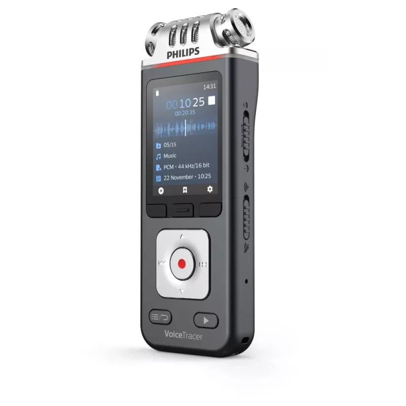 Philips VoiceTracer Juoda, Pilka