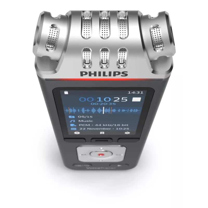 Philips VoiceTracer Juoda, Pilka