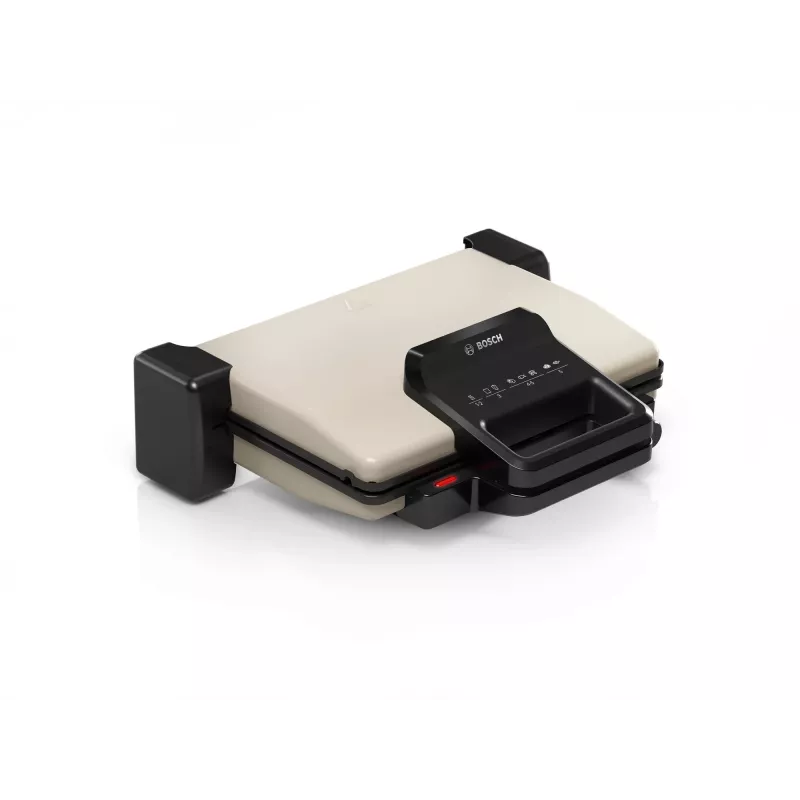 Kontaktinė kepsninė Bosch TCG3302 2000 W su 310x220 mm keraminėmis plokštėmis, reguliuojamu termostatu, nuimamomis indaplovėje plaunamomis plokštėmis