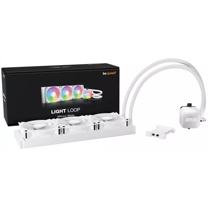 be quiet LIGHT LOOP 360mm baltas procesoriaus all-in-one skysčio aušintuvas 12 cm 1 vnt.