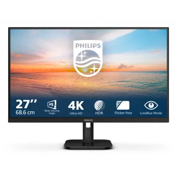 Philips 27E1N1800A/00 kompiuterio monitorius 68.6 cm (27 colių) 3840 x 2160 pikselių 4K Ultra HD LED juodas