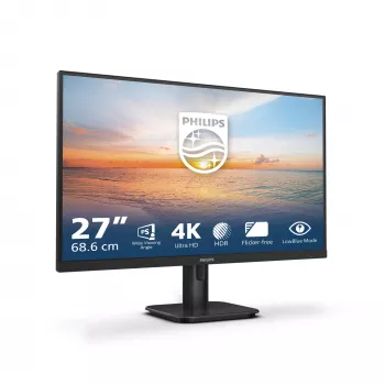 Philips 27E1N1800A/00 kompiuterio monitorius 68.6 cm (27 colių) 3840 x 2160 pikselių 4K Ultra HD LED juodas